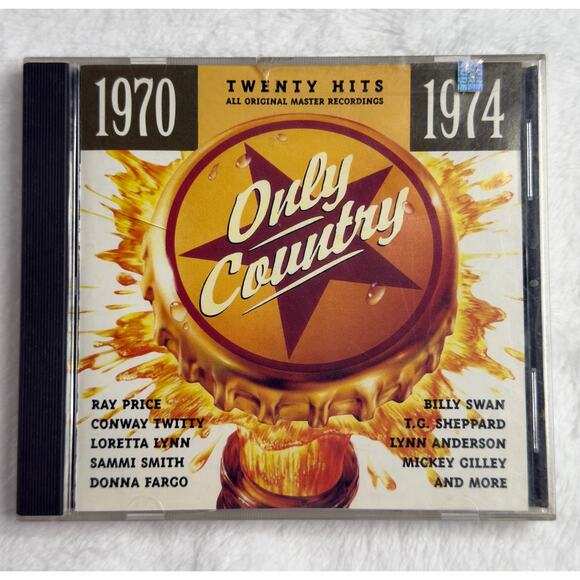 Only Country 1970-1974 CD | 20 Country Hits Ray Price, Conway Twitty,Loretta Lyn - Picture 1 of 7